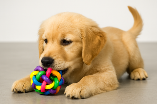 Bola de Borracha Trançada C/Guizo