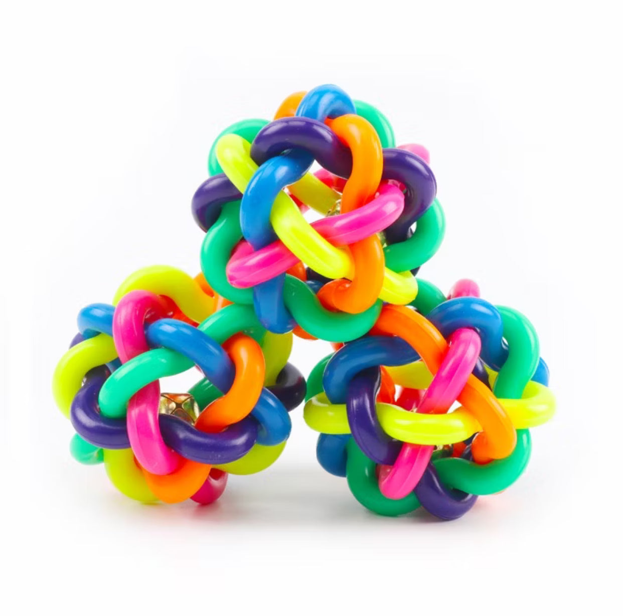 Bola de Borracha Trançada C/Guizo