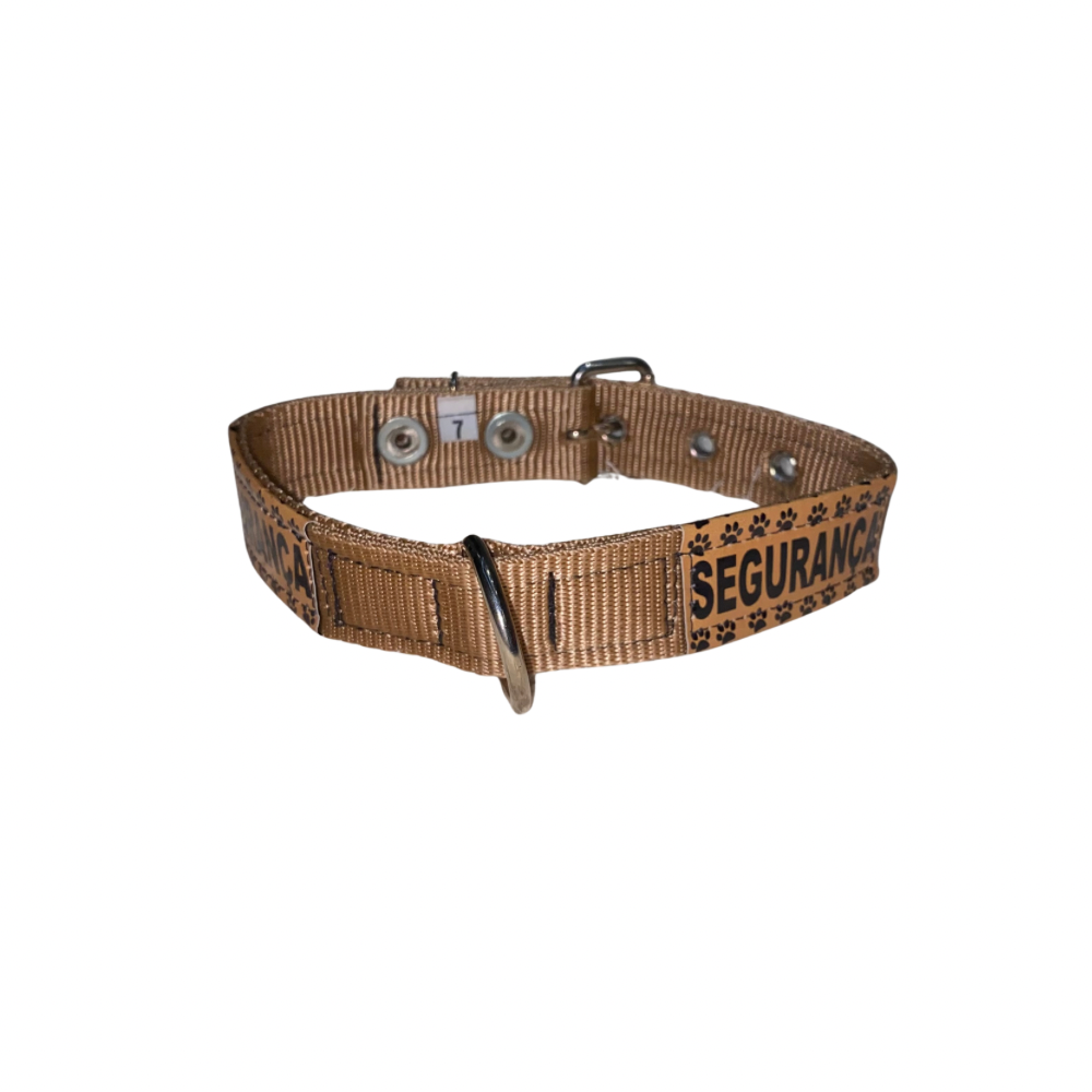 Coleira Segurança/Guarda-Costas Nylon Especial