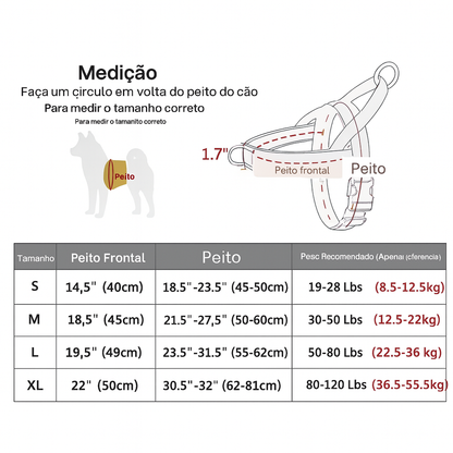 Peitoral Tático para Cães