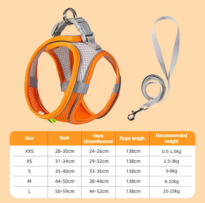 Peitoral Colete Respirável para Cães