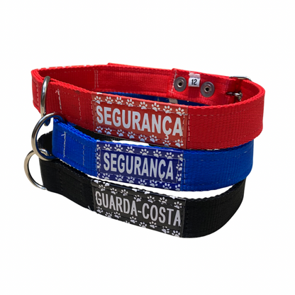 Coleira Segurança/Guarda-Costas Nylon Especial