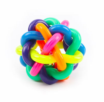 Bola de Borracha Trançada C/Guizo