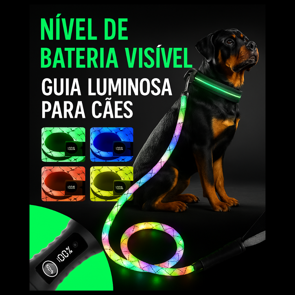 Guia Luminosa para cães
