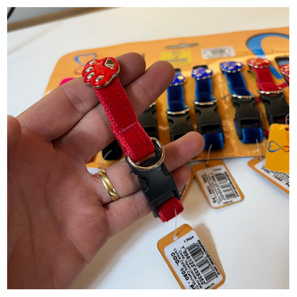 Coleira Cachorro Cotelli Camurça P