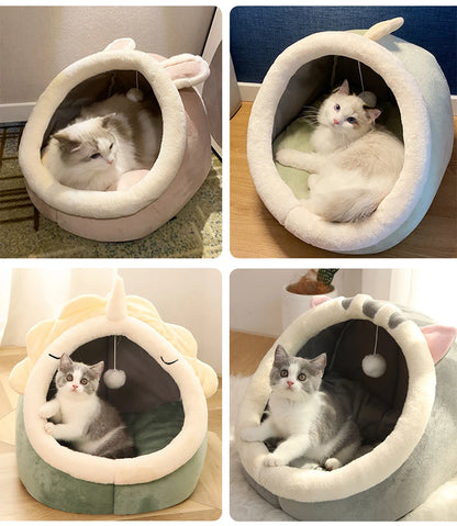 Cama Para Gatos Desenho Animado Lavável e Super Confortável