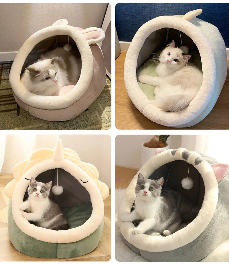 Cama Para Gatos Desenho Animado Lavável e Super Confortável